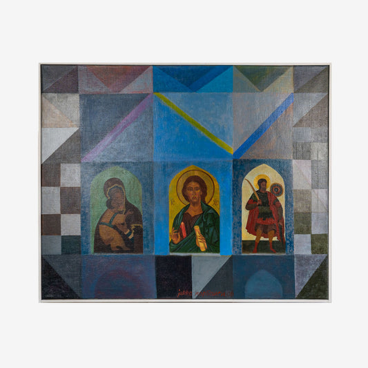 Jukka Nopsanen, Kolme ikonia, 84 x 102 cm