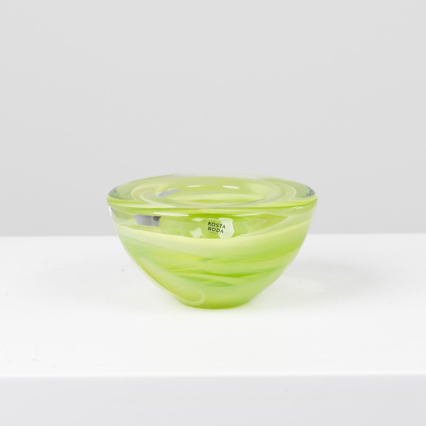 Lasinen tuikkukuppi Atoll, keltainen