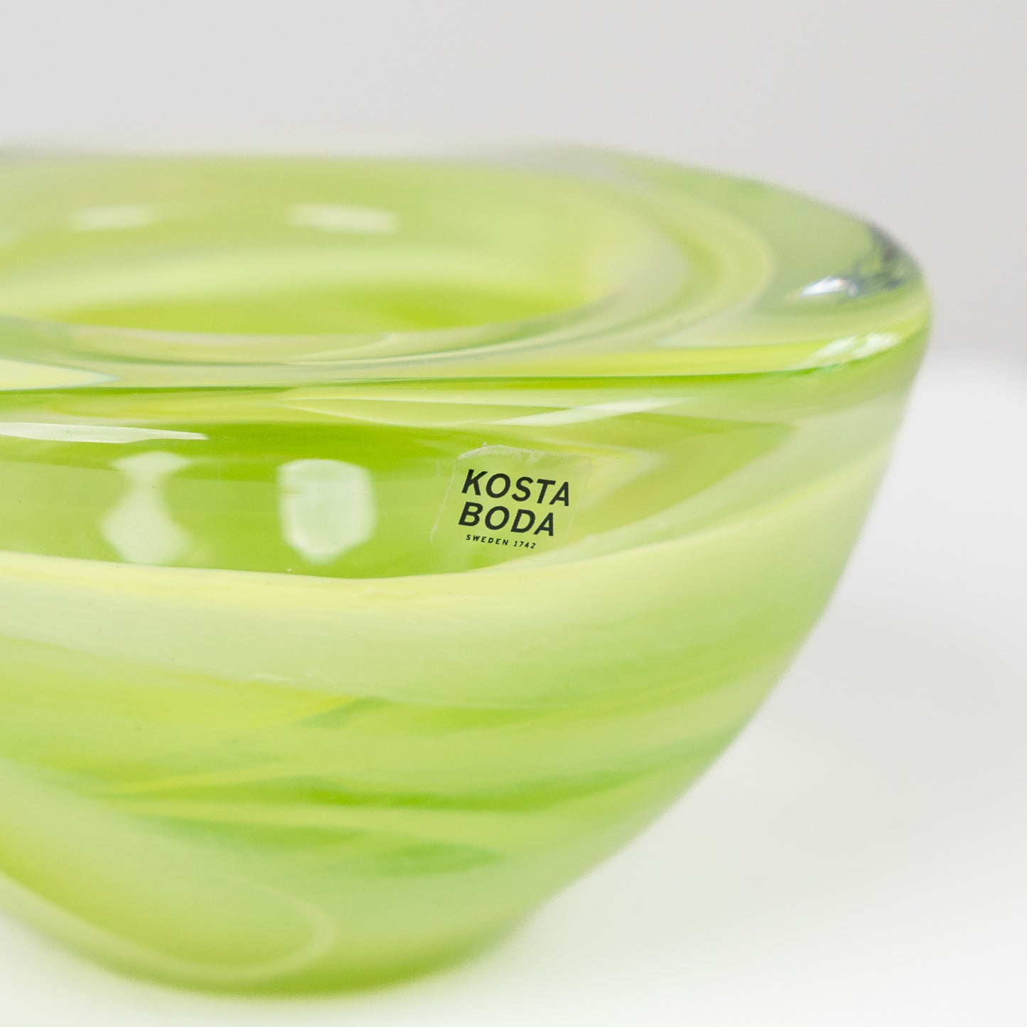 Lasinen tuikkukuppi Atoll, keltainen