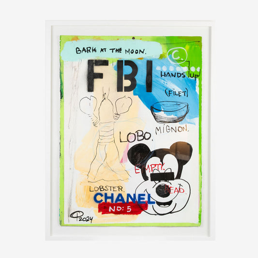Petteri Luoto, FBI "Hands Up!", 100 x 85 cm