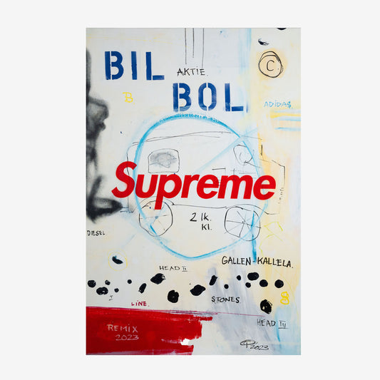 Petteri Luoto, Bil Bol (Supreme Remix), 150 x 100 cm