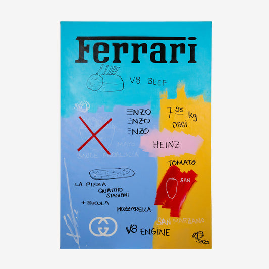 Petteri Luoto, Ferrari (San Marzano Tomato edit), 150 x 100 cm