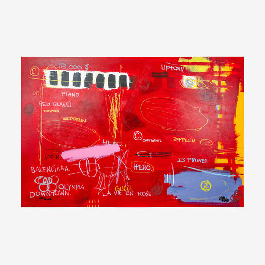 Petteri Luoto, Red Zeppelin, 226x 126 cm
