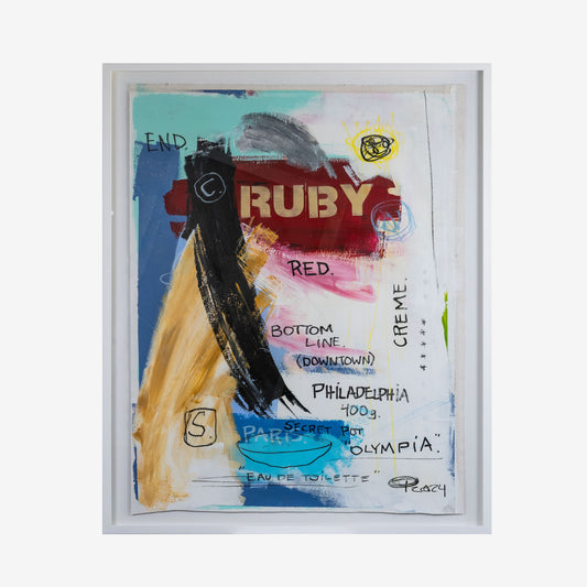 Petteri Luoto, Ruby Red, 115 x 95 cm