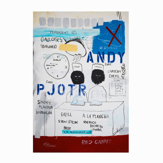 Petteri Luoto, DBTL, Nokikokit Andy & Pjotr (self-portrait), 162 x 110 cm