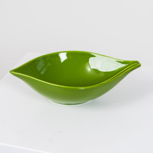 Syvä lehtiastia, vihreä, 21 cm