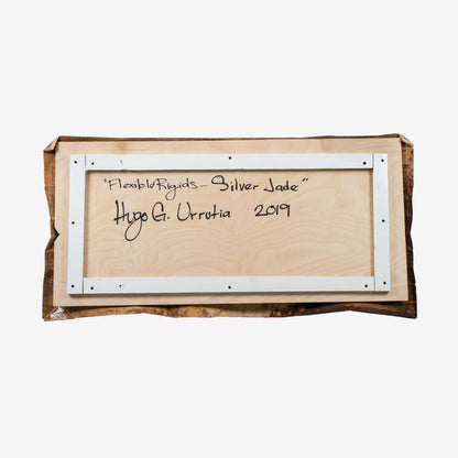 Hugo G. Urrutia, "Flexible Rigids - Silver Jade", 2019, 50 x 114 cm