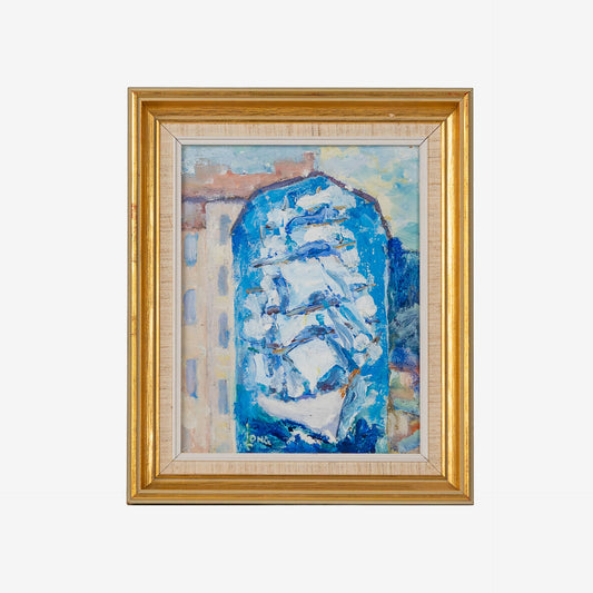 Abstrakti teos, nimeämätön öljytyö, 33 x 28 cm