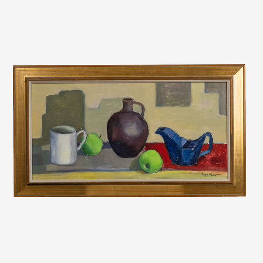 Hugo Olsson, Still life with apples, 40 x 70 cm