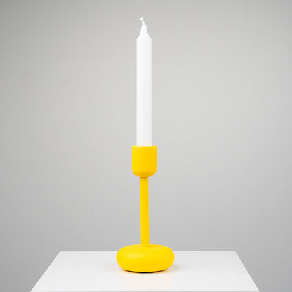 Iittala Nappula-kynttilänjalka keltainen