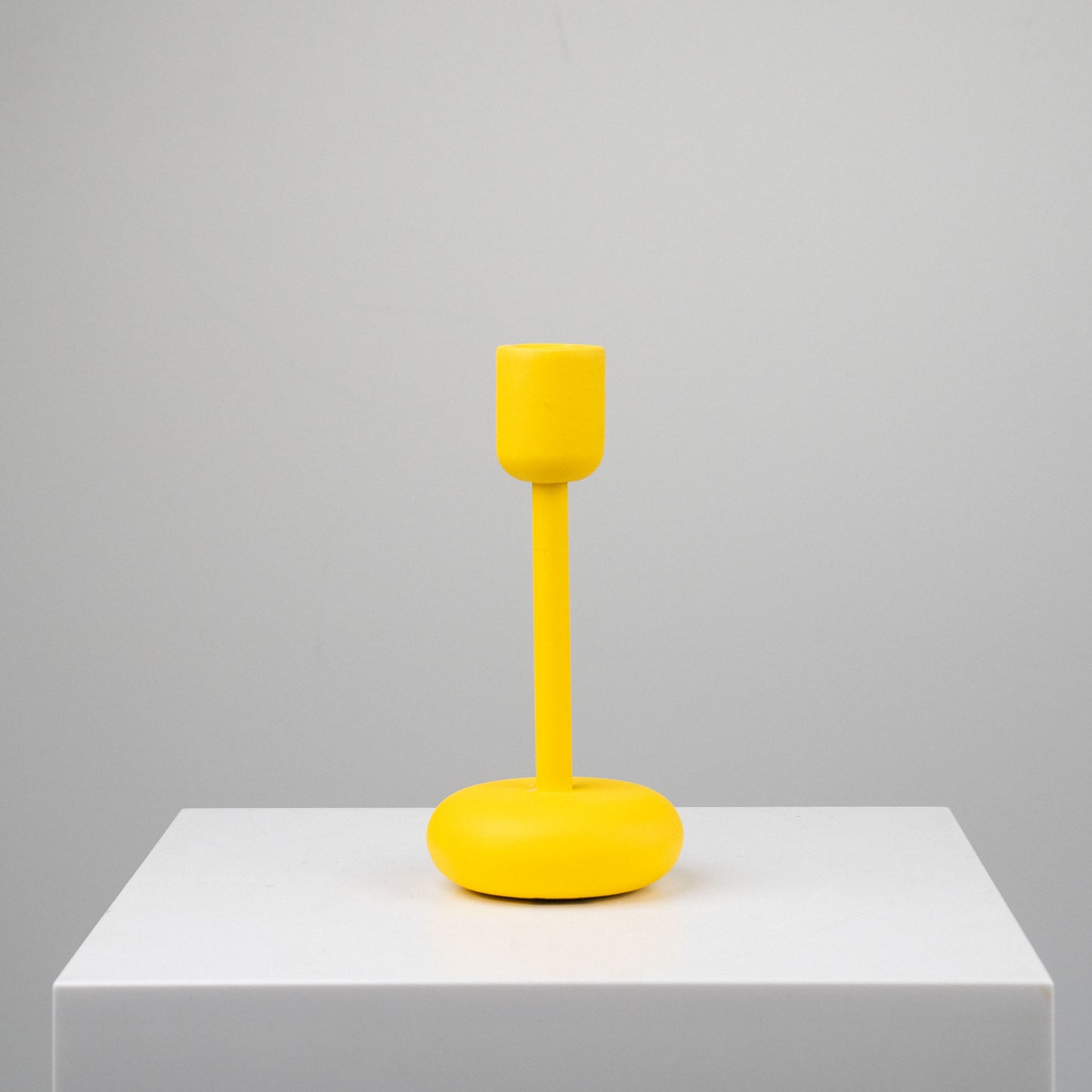 Iittala Nappula-kynttilänjalka keltainen