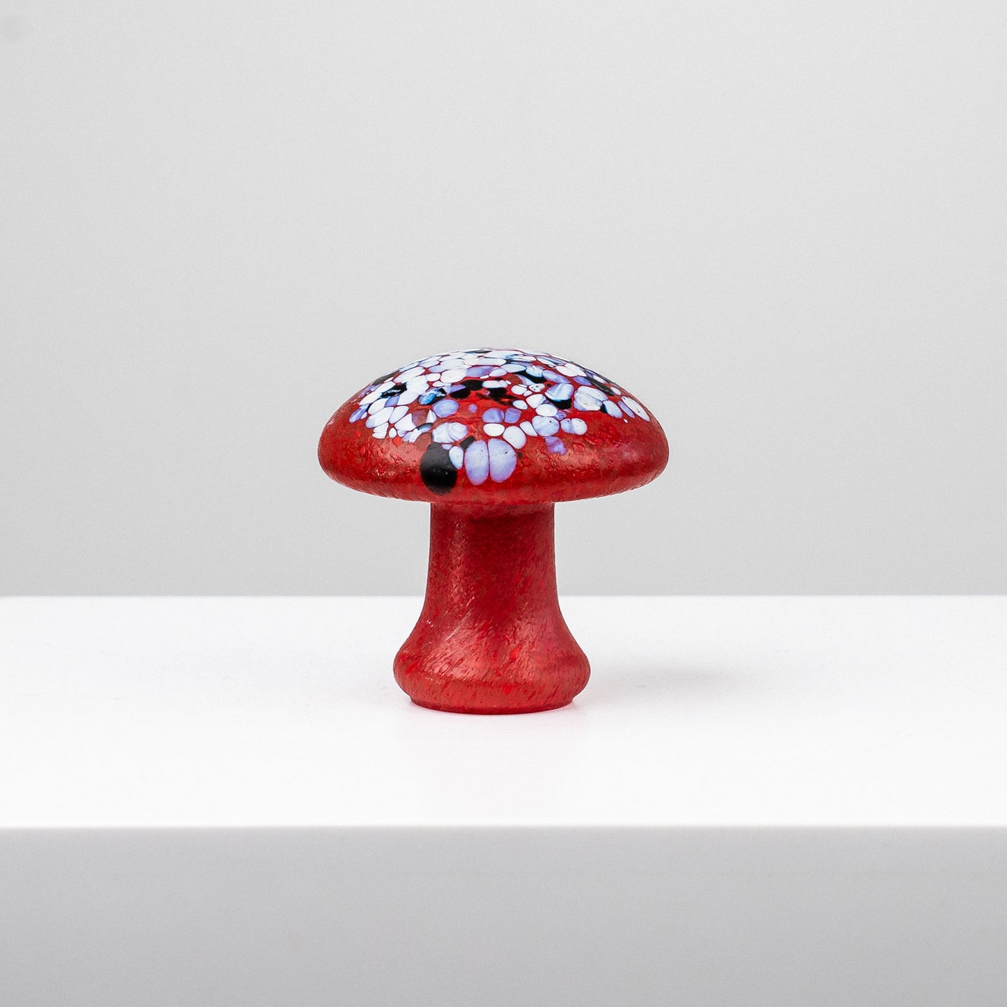 Kosta Boda lasinen sieni, punainen