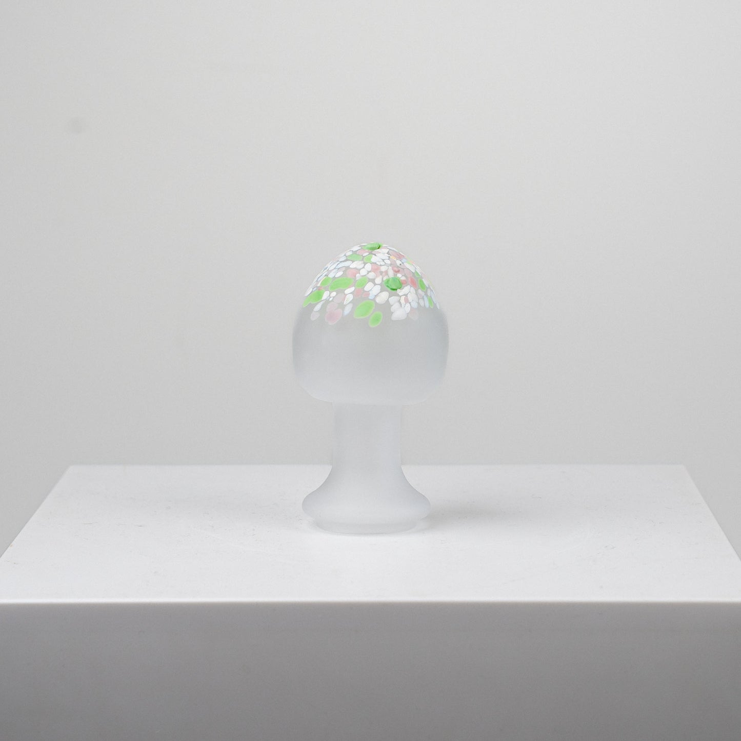 Kosta Boda lasinen sieni, valkoinen