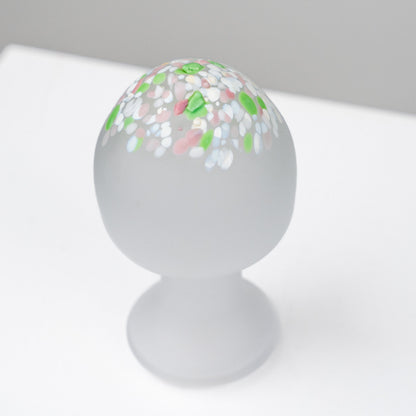 Kosta Boda lasinen sieni, valkoinen