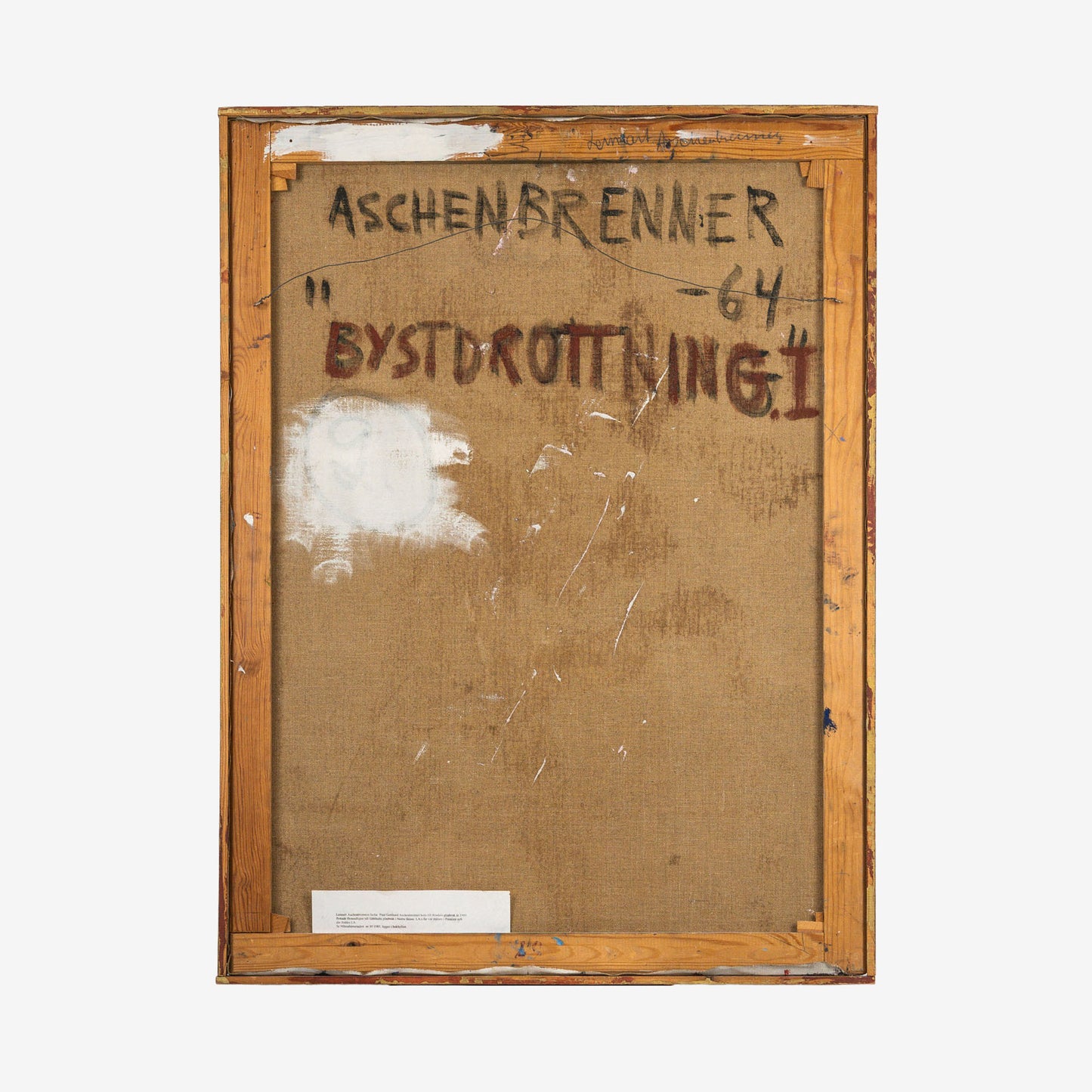Lennart Aschenbrenner, "Bystdrottning I", 90 x 67 cm.