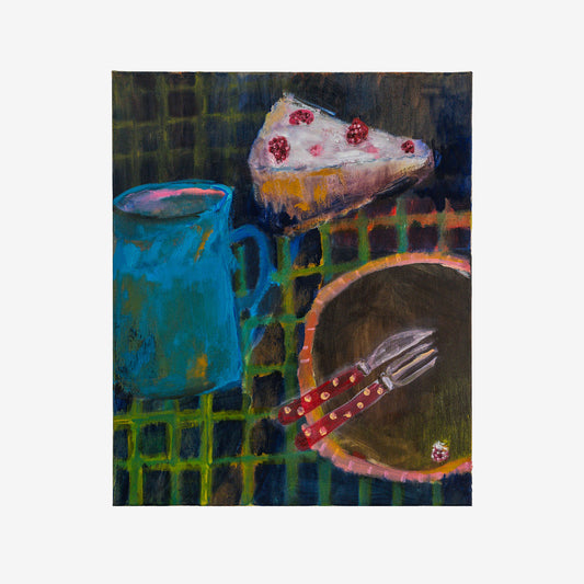Liisa Laine, "Kello kahden kahvit", 65 x 54 cm