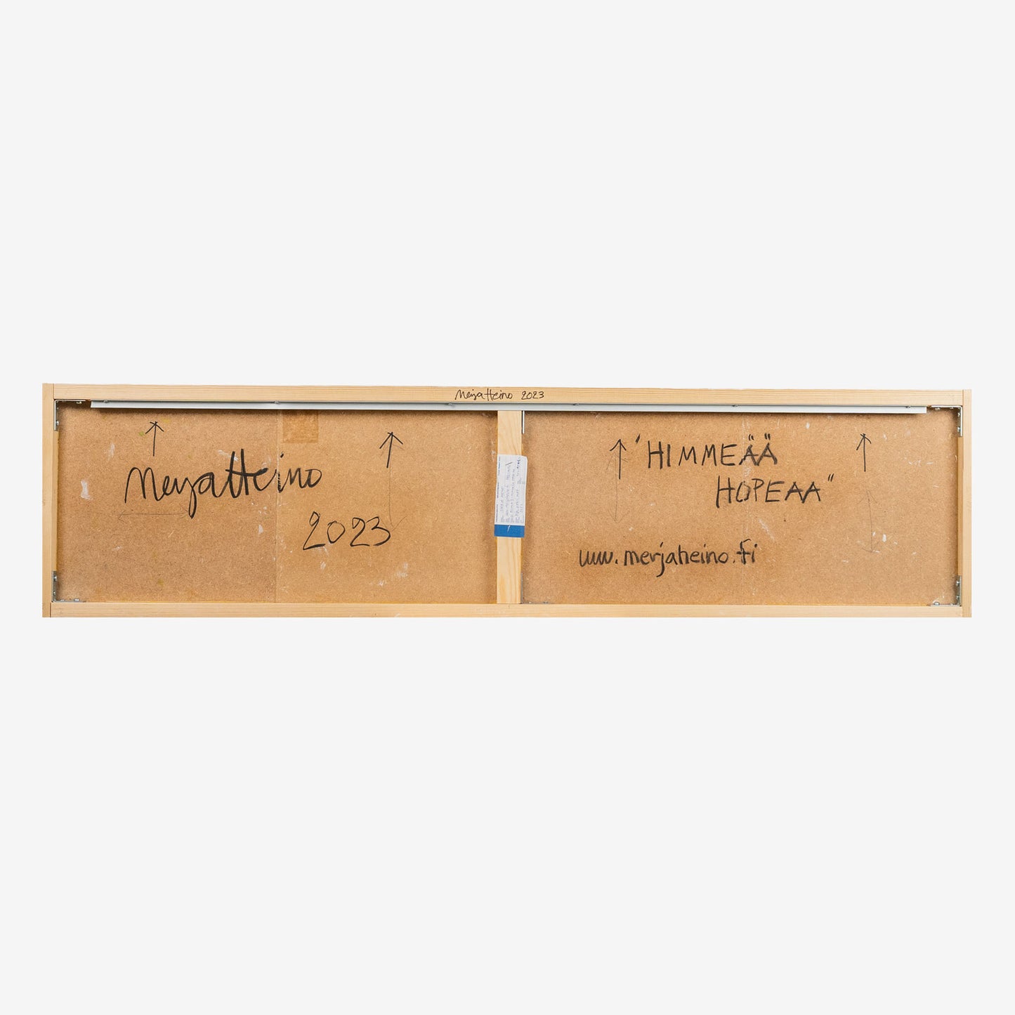 Merja Heino, Himmeää hopeaa - Silent silver, 30 x 120 x 4 cm