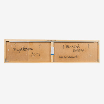 Merja Heino, Himmeää hopeaa - Silent silver, 30 x 120 x 4 cm