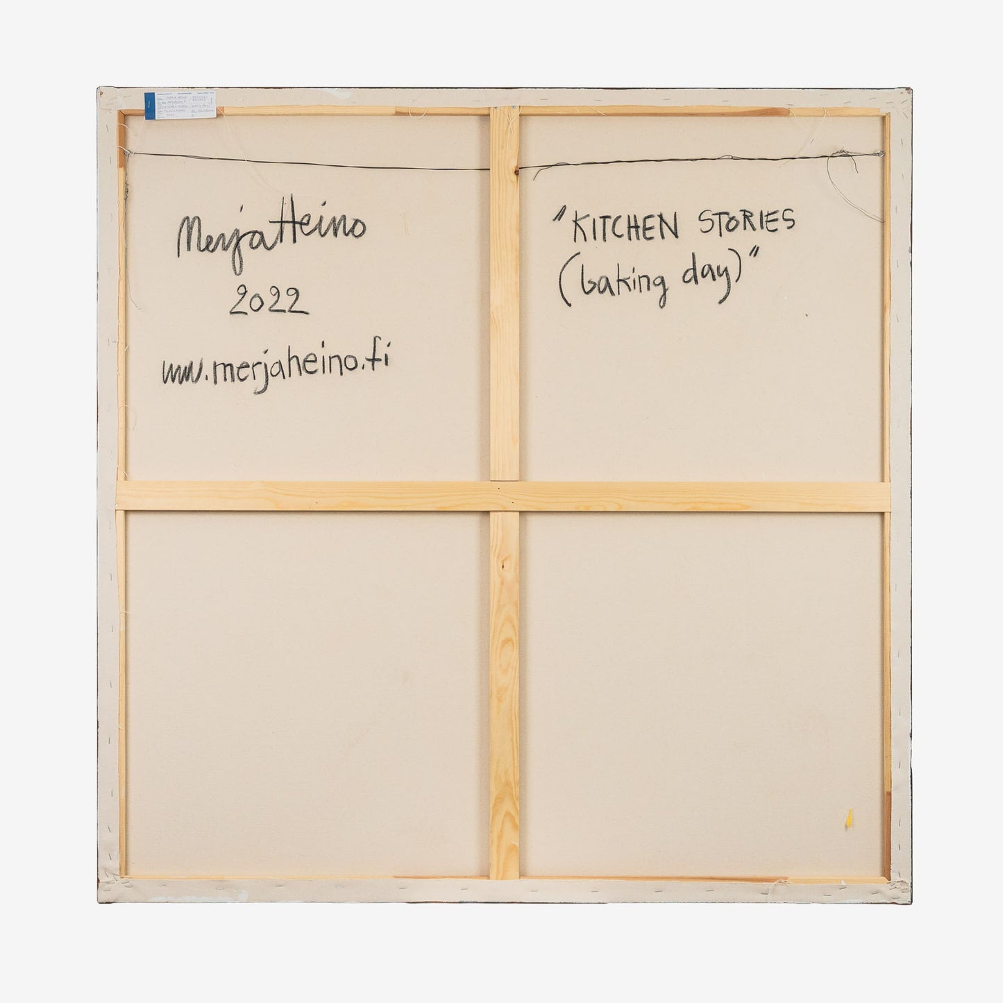 Merja Heino, Kitchen Stories - Baking Day, 120 x 120 cm