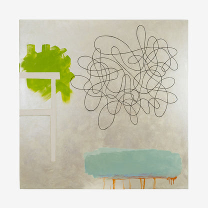 Merja Heino, Kitchen Stories - Drops on the Floor, 120 x 120 cm