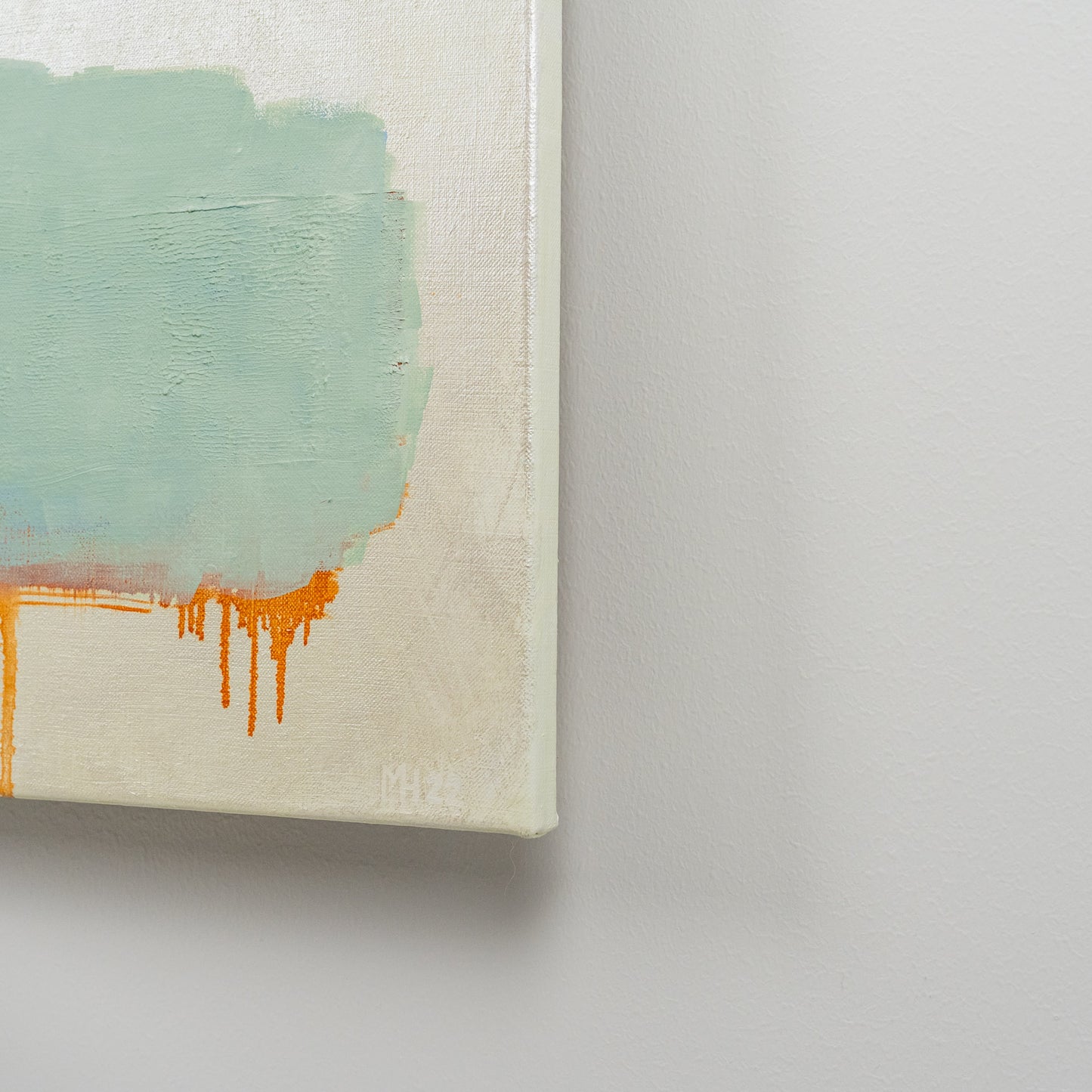 Merja Heino, Kitchen Stories - Drops on the Floor, 120 x 120 cm