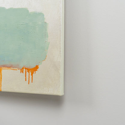 Merja Heino, Kitchen Stories - Drops on the Floor, 120 x 120 cm