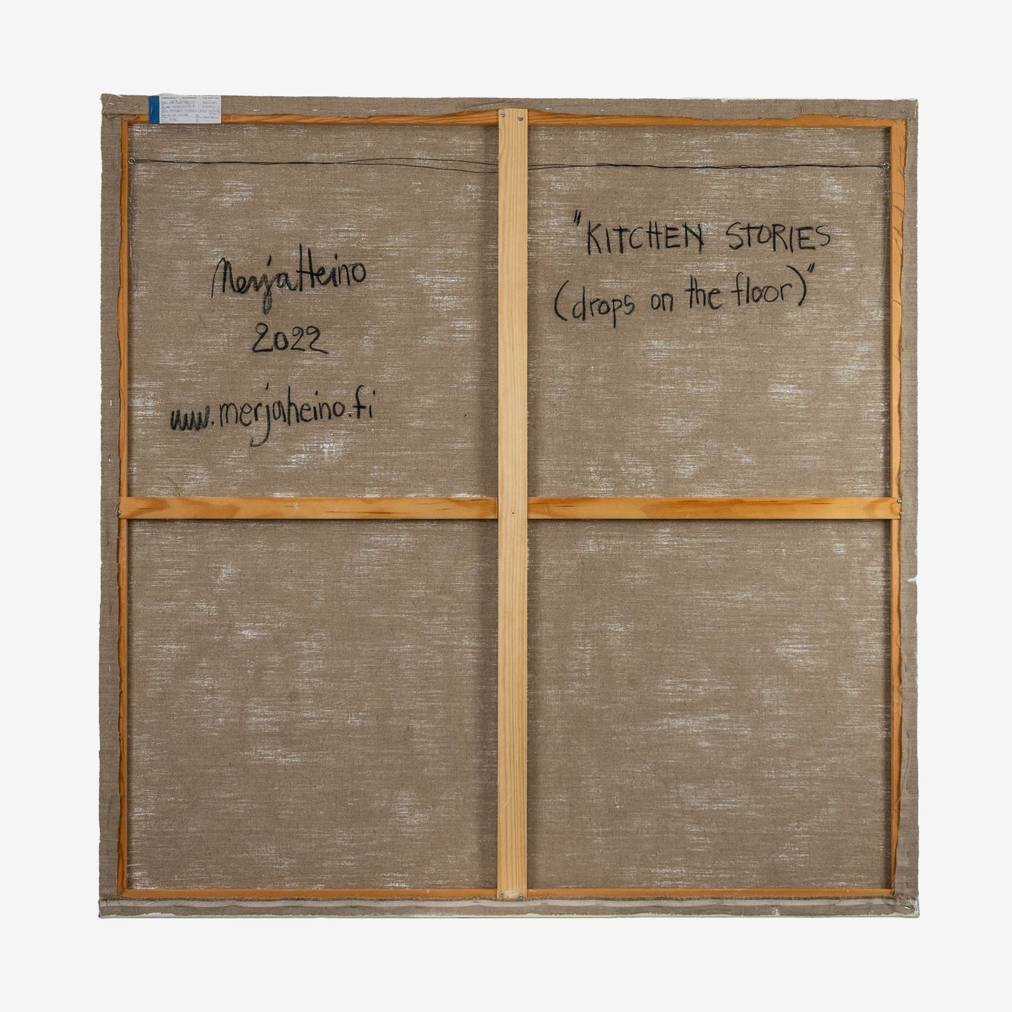 Merja Heino, Kitchen Stories - Drops on the Floor, 120 x 120 cm