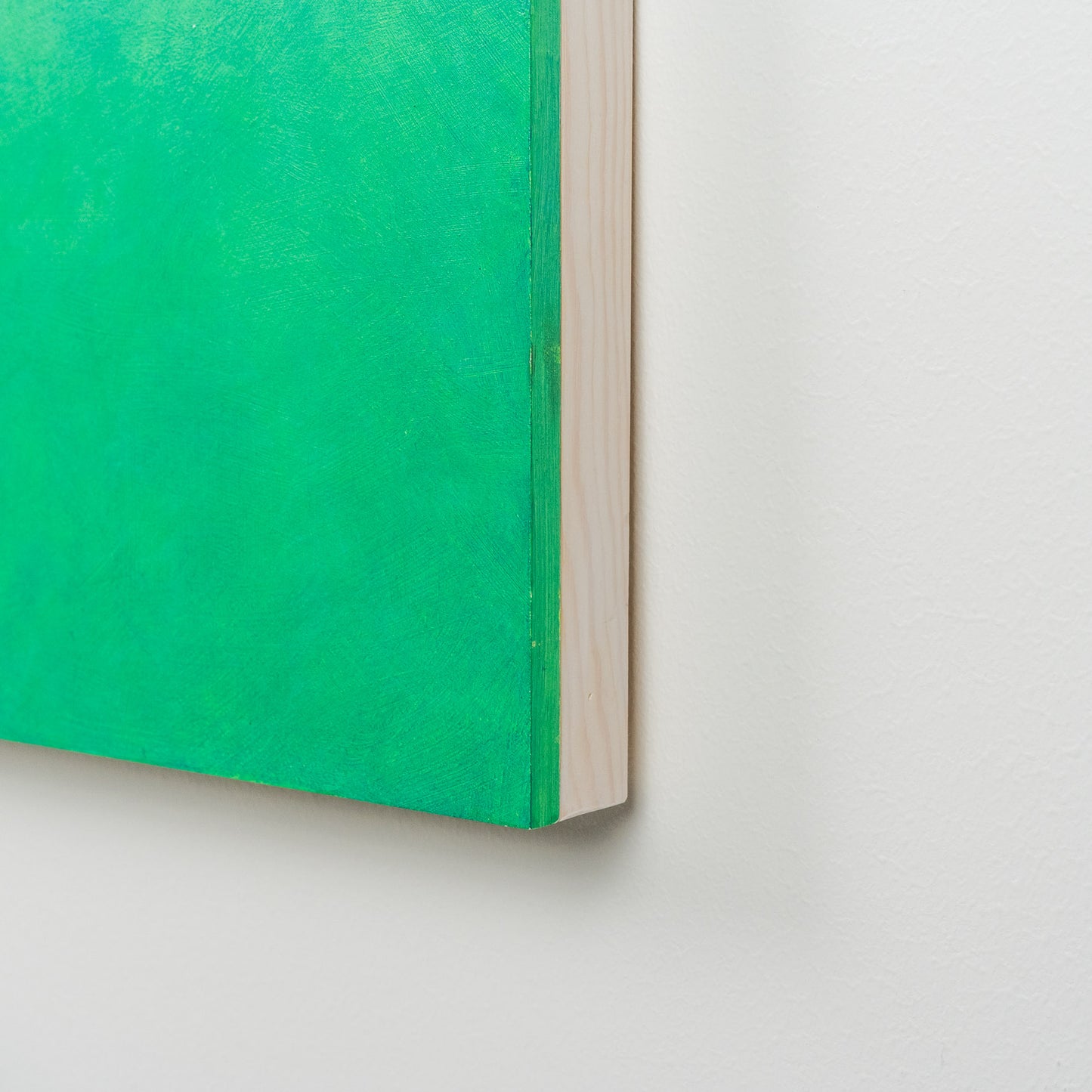 Merja Heino, Metsänvihreää - Forest Green, 30 x 120 x 4 cm