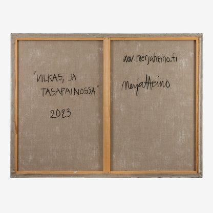 Merja Heino, Vilkas ja tasapainossa, 90 x 120 cm