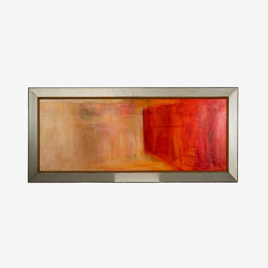 Riikka Soininen, öljytyö, 48 x 124 cm